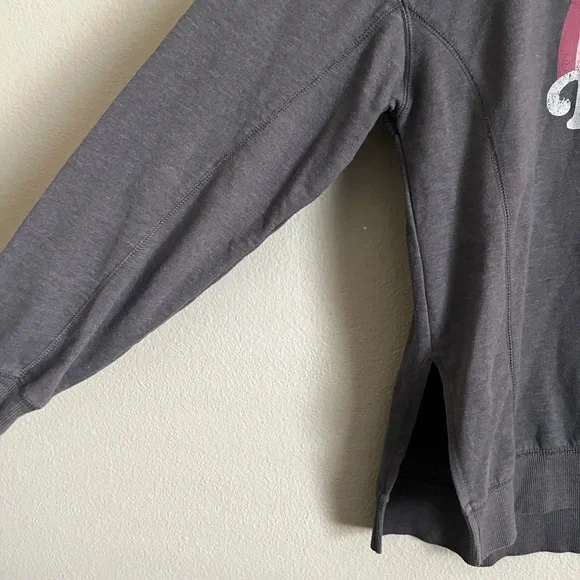 Wildfox "Easy Does It" sweatshirt gray charcoal rainbow graphic size medium - Picture 4 of 6